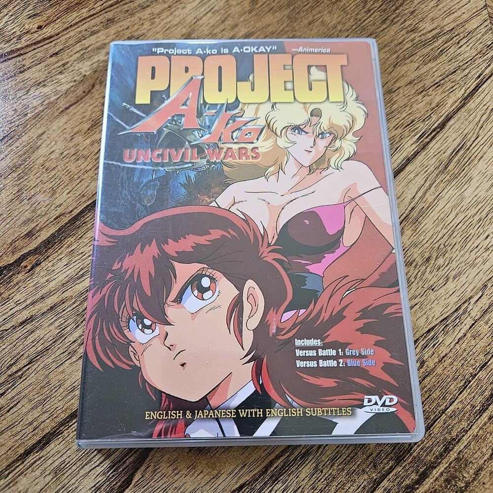 Project A-Ko - Uncivil Wars [DVD] Japanese Anime Science Fiction Action